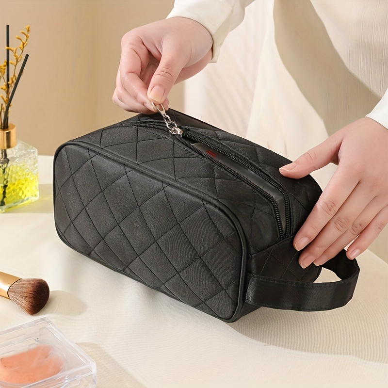 Simple Multifunctional Rhombus Cosmetics Bag Large Capacity - Temu