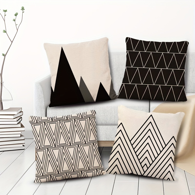 1pc Geometric Line Heart Print Sofa Cover Home Decorative Cushion Covers  Case For Bed Couch Sofa Without Throw Pillow Case - Home & Kitchen - Temu  Greece