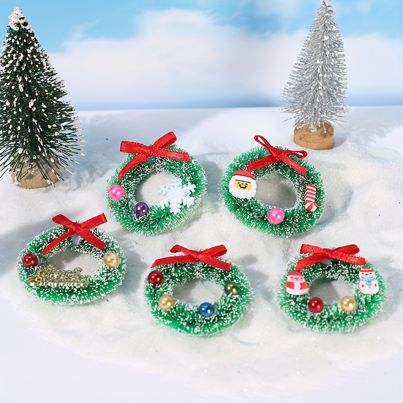 8pcs craft wreath circles christmas wreath supplies gadgets for kids And  Crafts