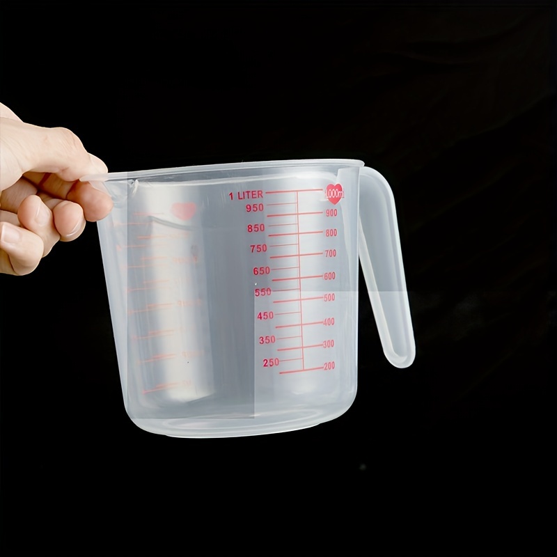 Colorful Plastic Measuring Cups With Scale Big Capacity - Temu