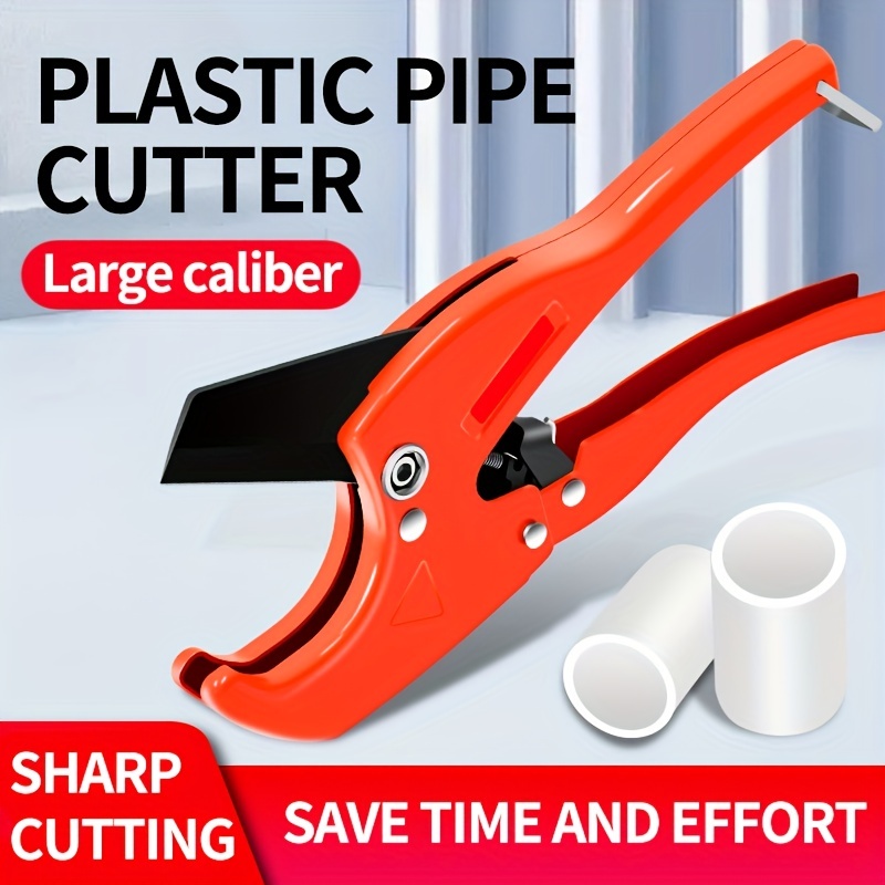 1pc 1.65inch Manual Pipe Cutter, Portable ABS Water Heating Manual Tool,  PPR Hdpe Plastic PVC Pipe Cutter, Ratchet PVC Cutter, Plastic Pipe Cutter,  AB