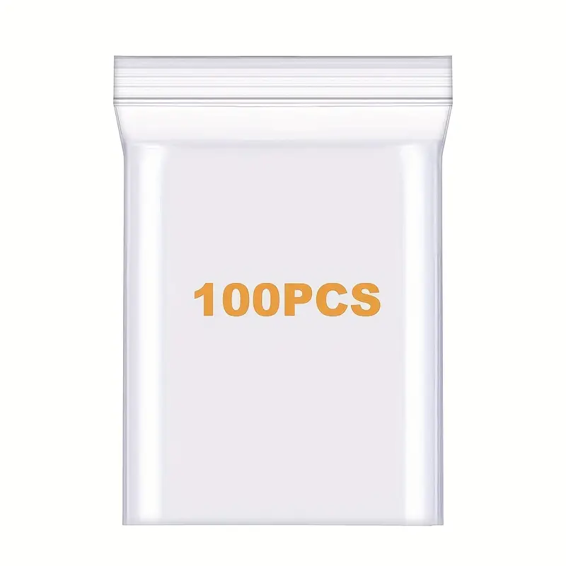 Plastic Bags Thick 4 Mil Clear Resealable Zip Seal Lock Poly - Temu