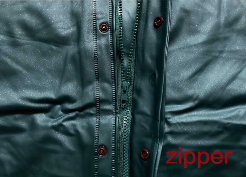 raincoat and rainpants pvc sea   cloth pearlescent suit fishing agriculture mining construction outdoor crowd use split style   with zipper details 5
