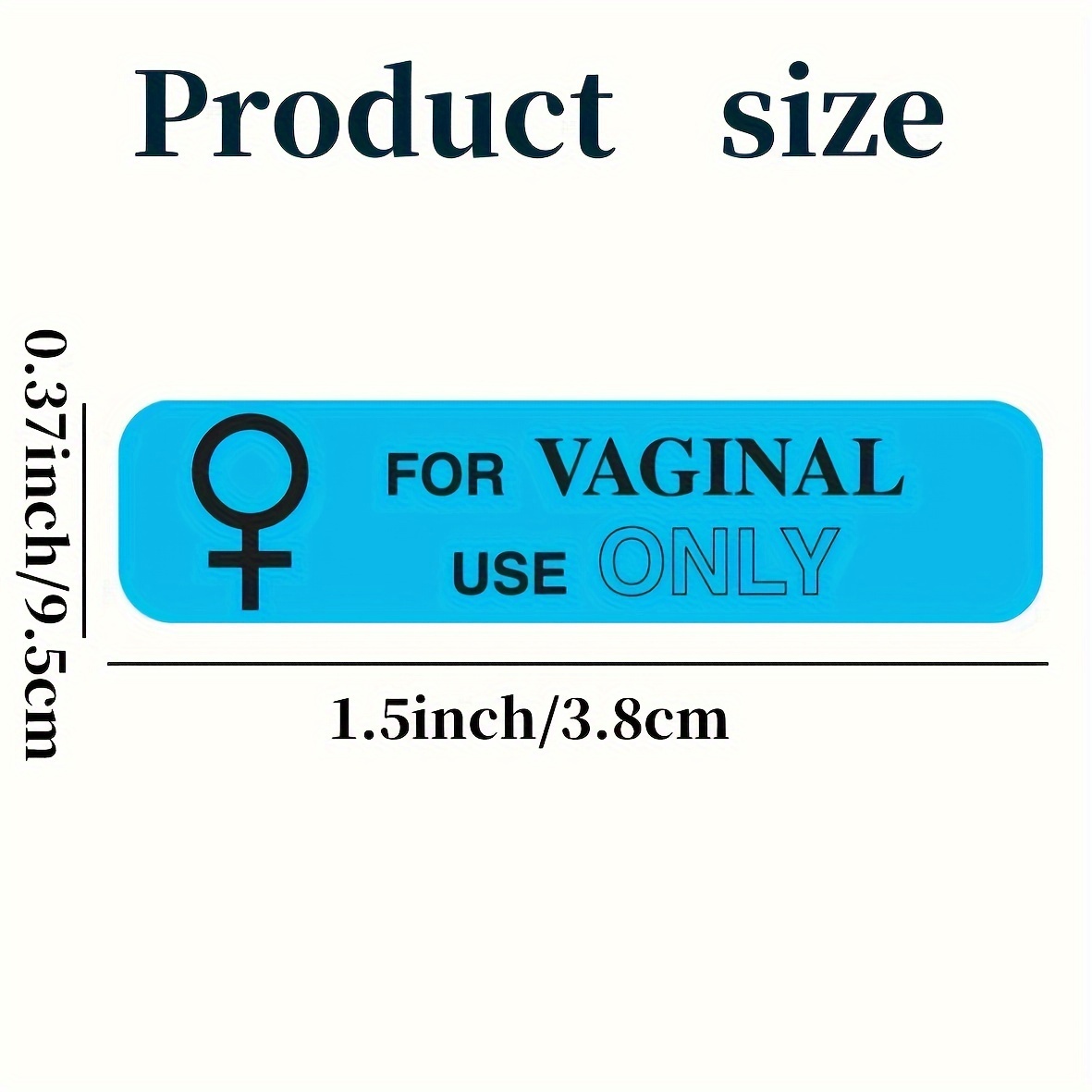500pcs for Rectal Use Only Stickers 1.5 inches x 3/8 inches