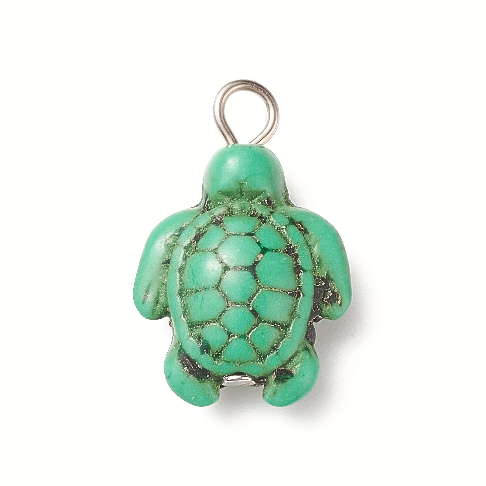 Turtle Beads: Turquoise Tortoise Charms Diy Jewelry Making - Temu