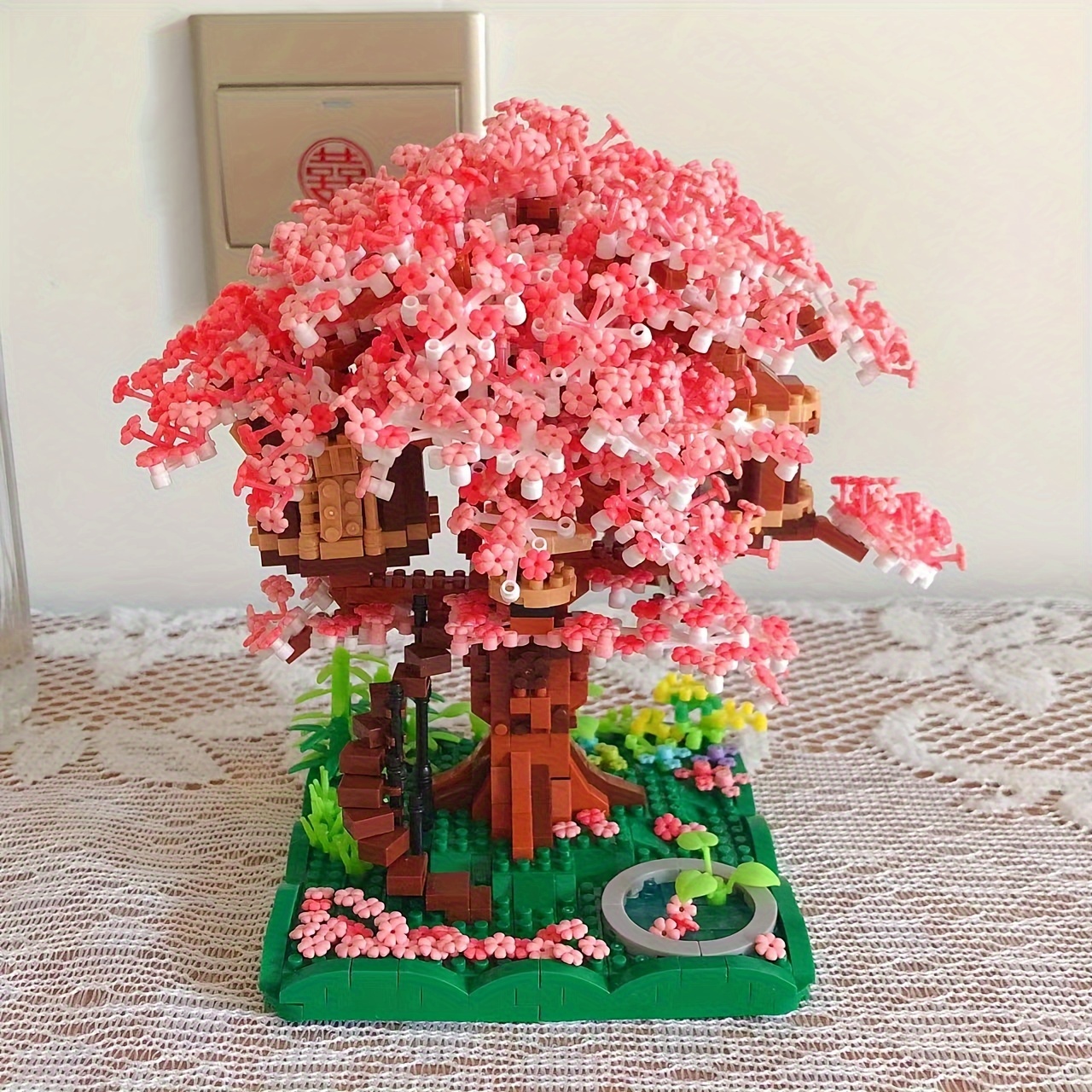 Cerisier, Plantes Succulentes Décor Set Bonsaï Kit Bloc De