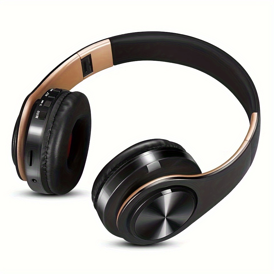 Écouteurs Stéréo HIFI Bluetooth avec Micro, Casque de Musique, FM, Support  de Carte SD, pour Xiaomi, iPhone, Tablette Samsung