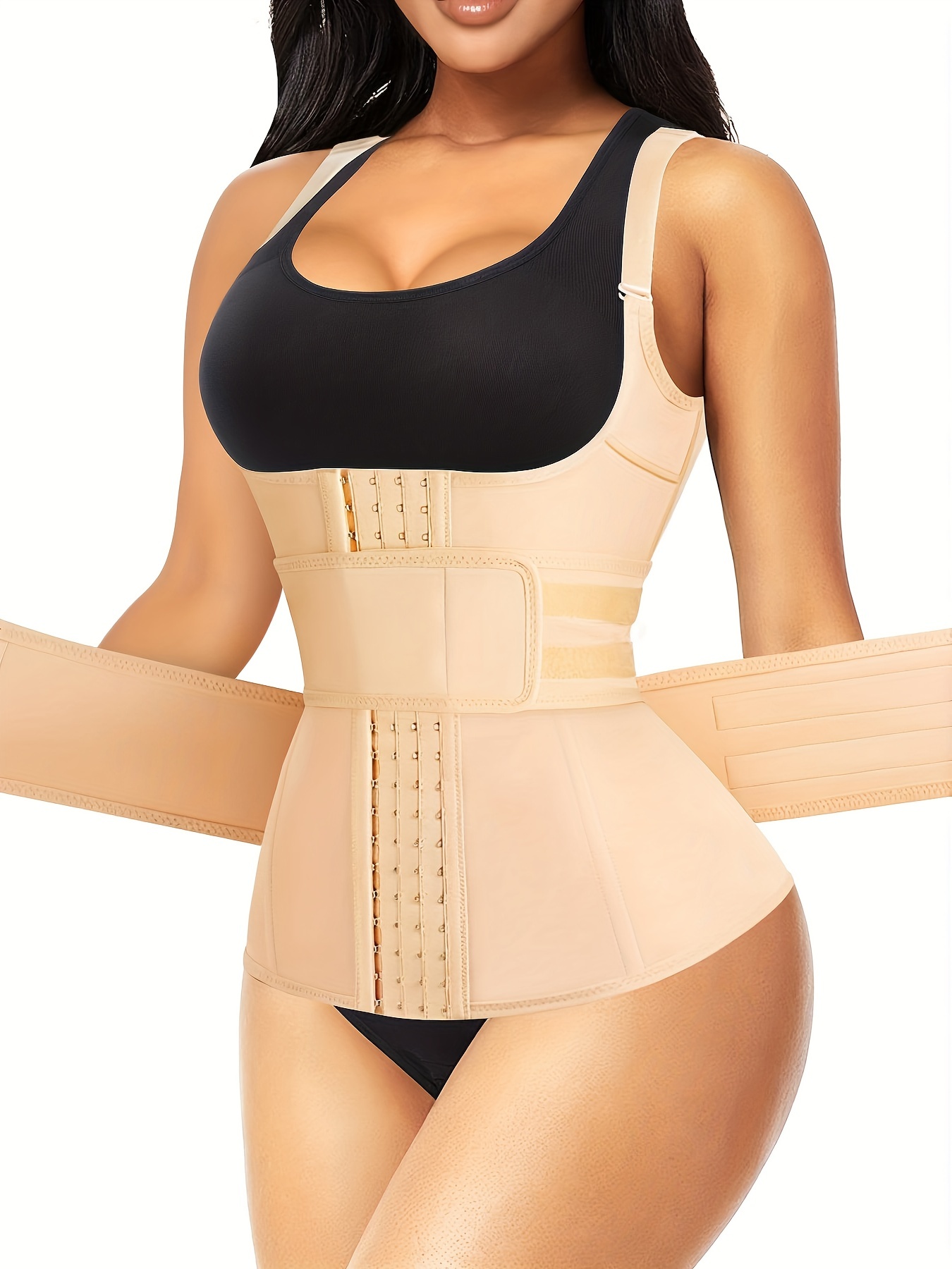 Corsets For Women Waist Trainer Zipper Vest Sports Girdle Tummy Control  Body Shaper Cincher Workout Tank Top Loss Weigth Slim