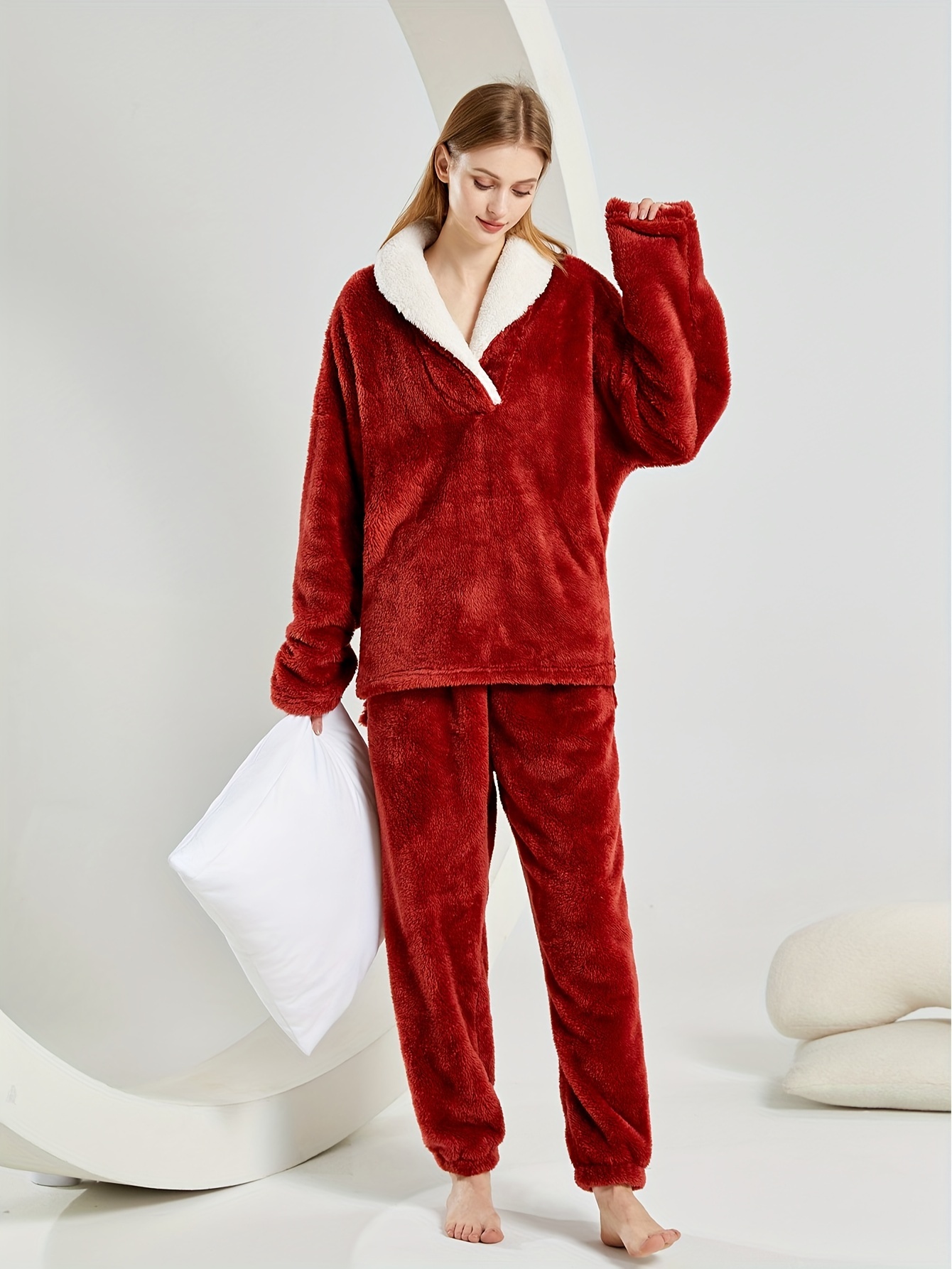 Fuzzy discount womens pajamas