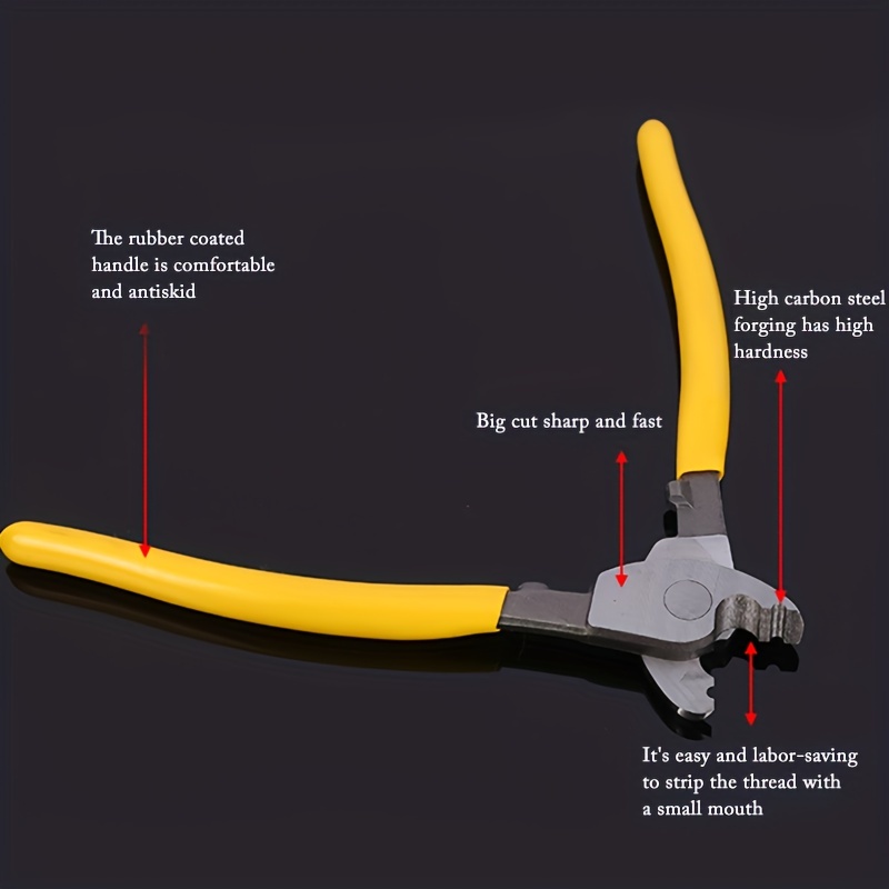 Useful 6 Inch Electrical Wire Cutter Plastic Handle Cable Scissor