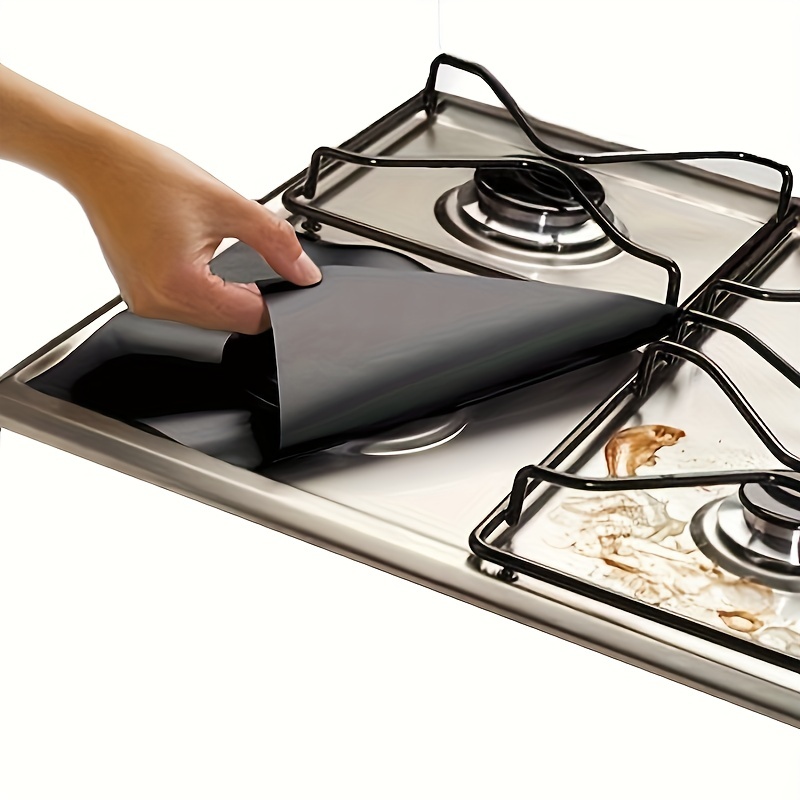 Protecteur de cuisinière à gaz, feuille d'aluminium, tapis propre,  protecteur de cuisinière, accessoires de cuisine