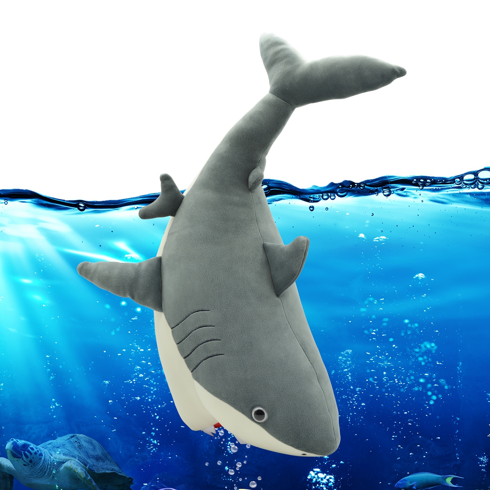 Giant Shark Toy - Soft Plush Large Stuffed Hammerhead - Animal of the Sea,  100cm