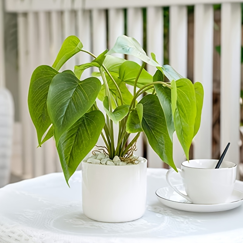 Fake Plants Without Pot | Home Decor | Desk Shelf | Office Room Decoration | Shop Deals Now!