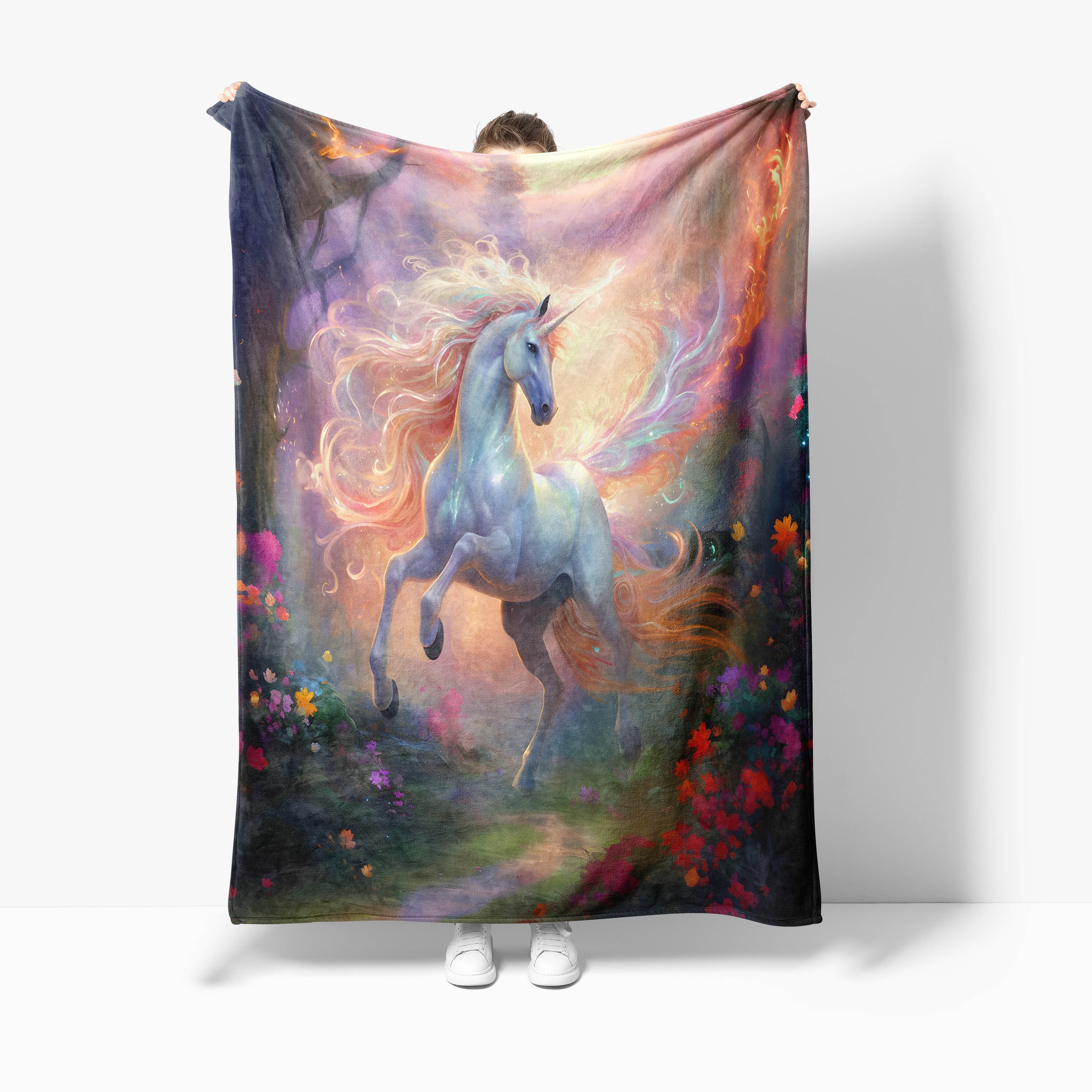 Flannel Blanket Animal Starry Sky Digital Printing Home Temu New Zealand