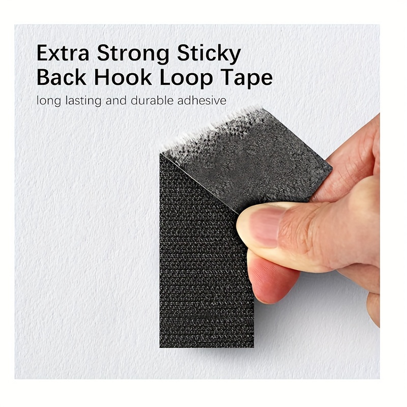 Hook Loop Tape Strong Tape Double Sided Adhesive Sticky - Temu