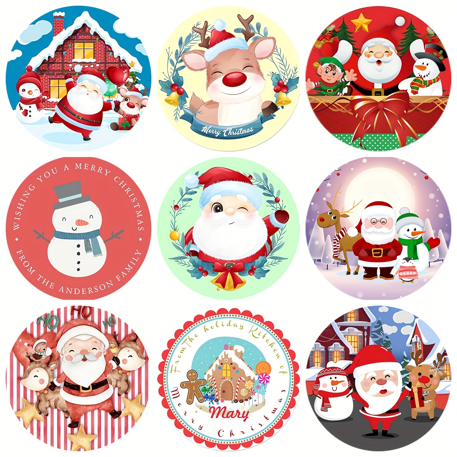 Simple Vintage Rustic Christmas Cardstock Stickers 12X12-Banners