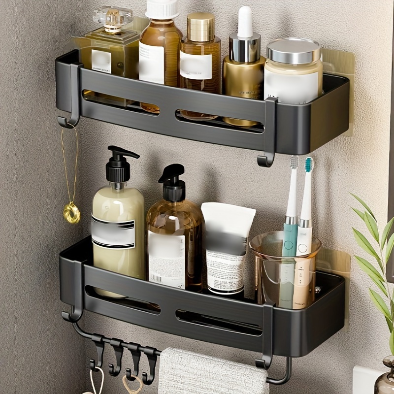 Bathroom Corner Shelf, No-drill Thickened Iron Shower Rack, Makeup  Organizer, Shampoo Holder, Bathroom Storage Rack, Bathroom Accessories -  Temu Belgium