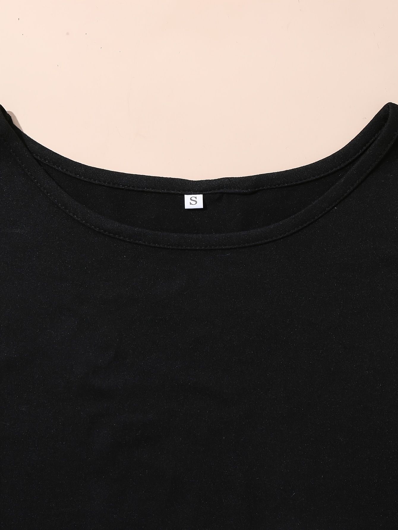 Plain Crew neck Tank top, Black