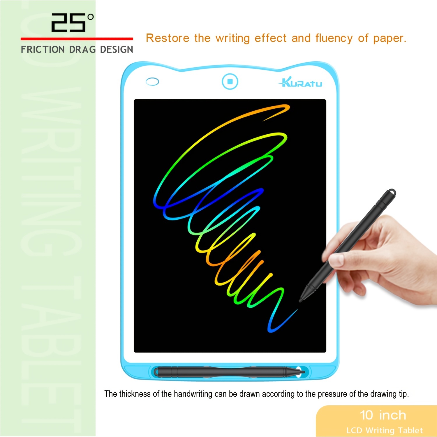 LCD Writing Tablet Doodle Board, Colorful Drawing Pad, Electronic