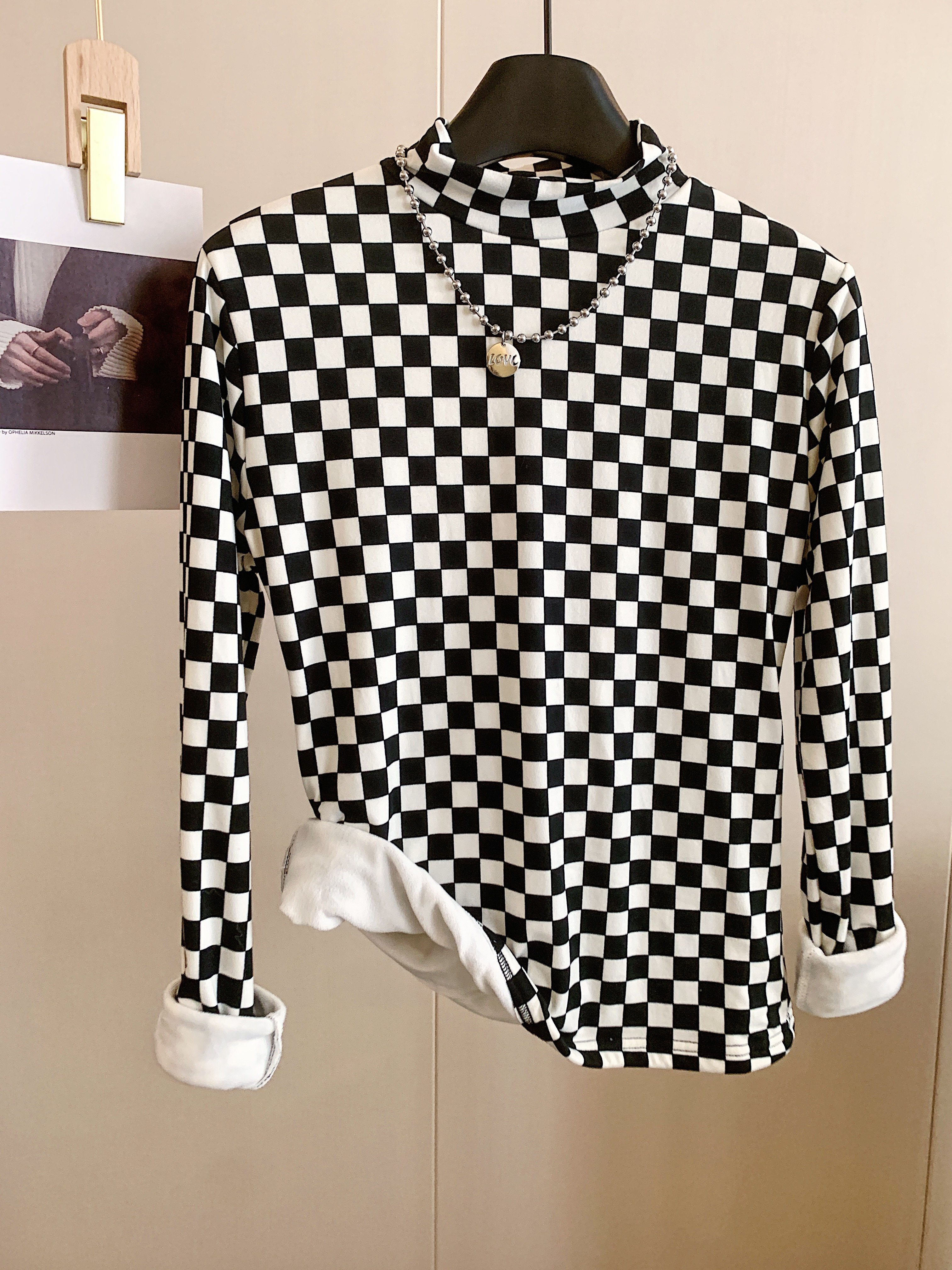 Checkerboard t best sale shirt womens