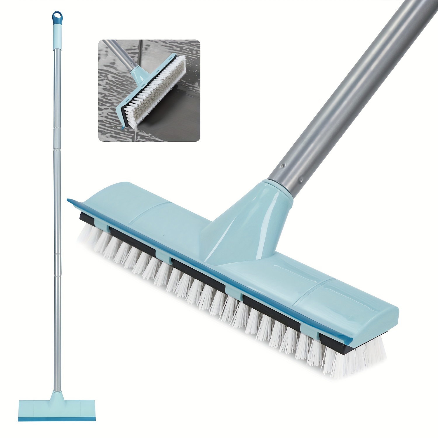 Floor Scrub Brush With Long Handle 1 Scrape And Brush - Temu