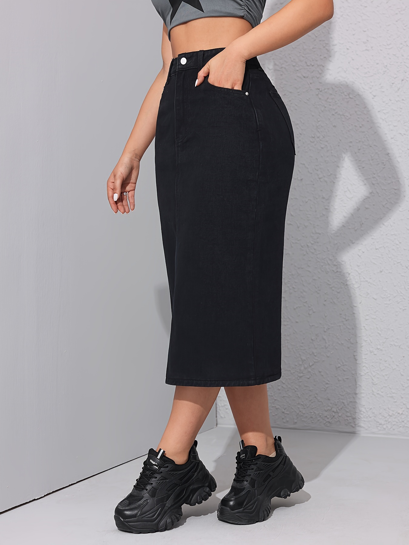 Black Maternity Denim Skirt – BAE The Label Australia