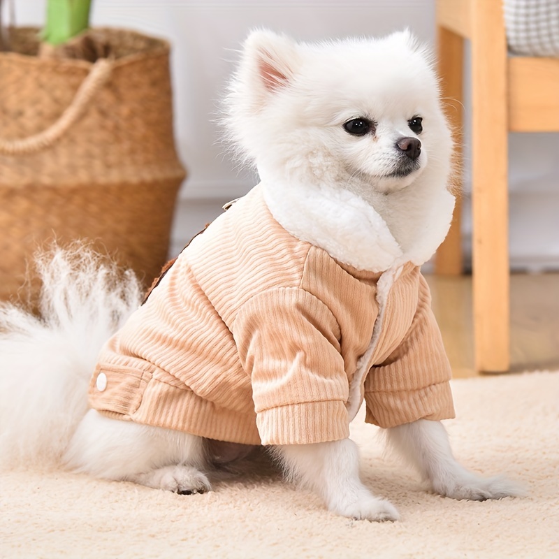 Dog corduroy hot sale jacket