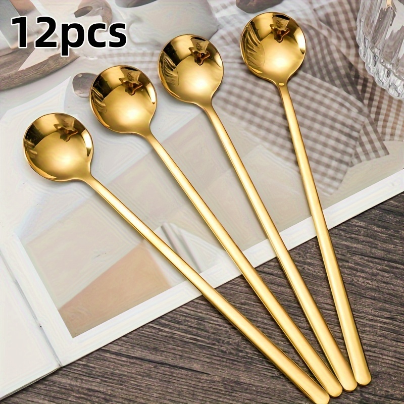 Stainless Steel Coffee Stirrers Reusable Cocktail Stirrer Drink Stirrer  Iced Tea Stirrers Stir Spoons Iced Tea Coffee Spoons - Coffee Scoops -  AliExpress