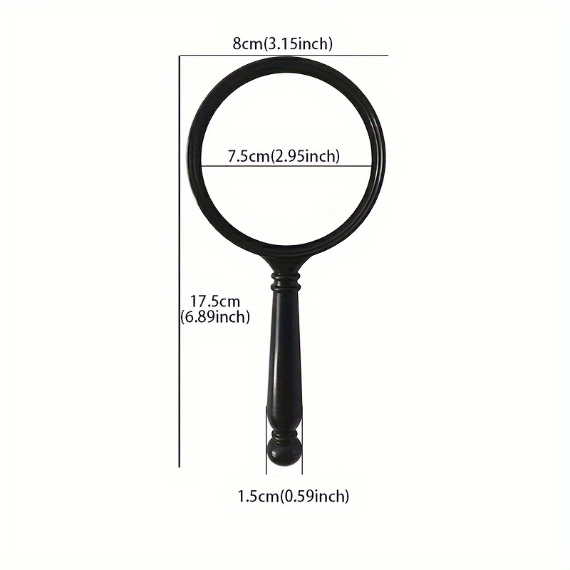 Handheld Reading Magnifier 10x Magnifying Glass Lens Real - Temu