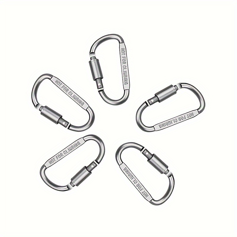 3pcs Water Bottle Carabiner Clip For Outdoor Hiking Camping, Climbing  Traveling (black)