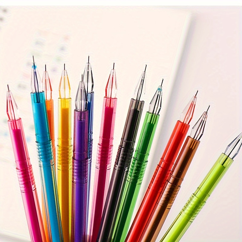 12colors Notepad Color Gel Pens,ball Point Pens Fine Point For