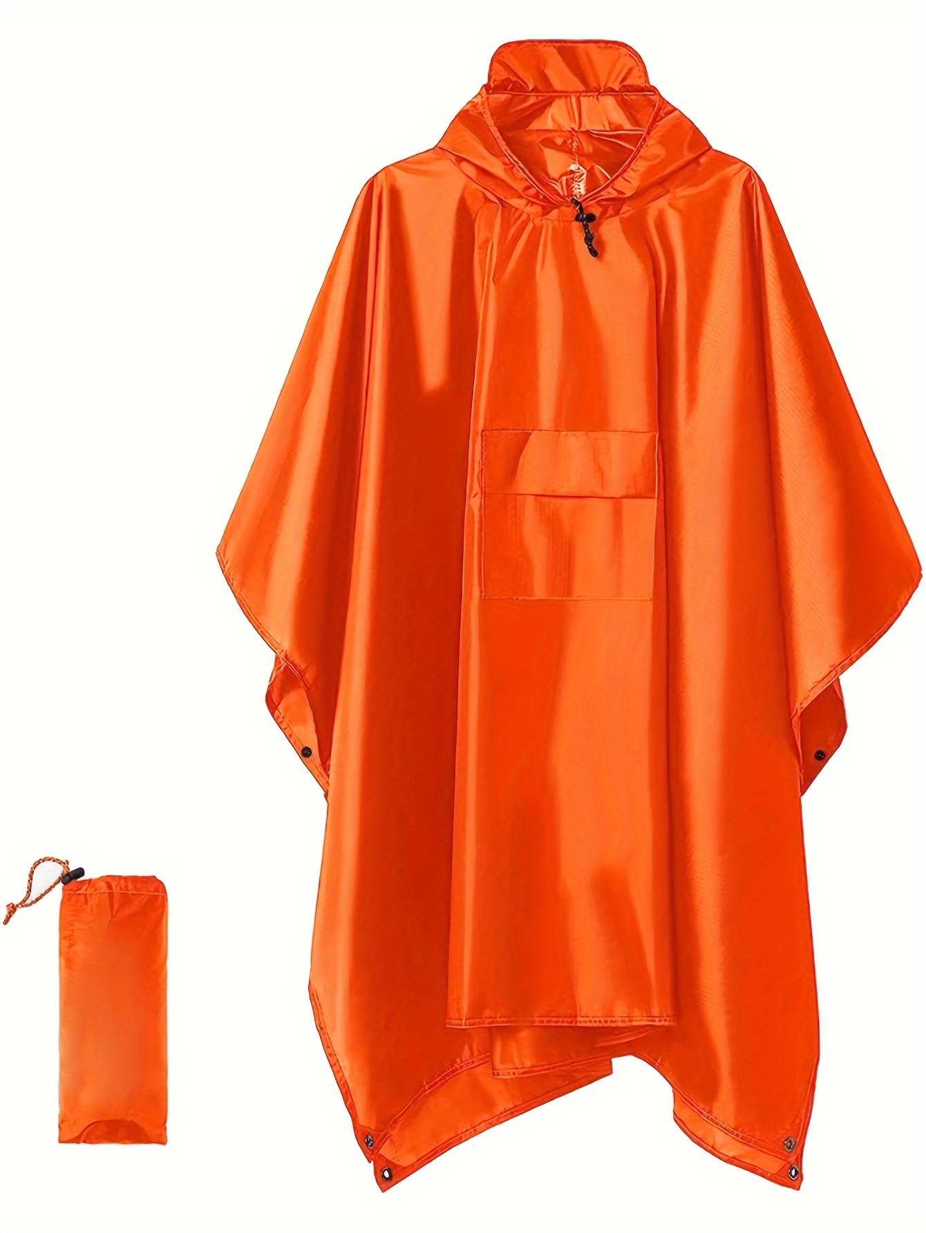 Men's Casual Hooded Raincoat Waterproof Multi Functional - Temu