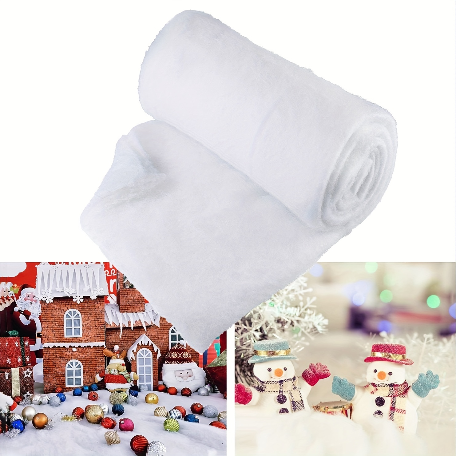 Snow for Christmas Village, Snow Blanket for Decorating, Fake Snow  Decoration, Artificial Snow Blanket Roll for Christmas Tree Decorating  (31.5In x