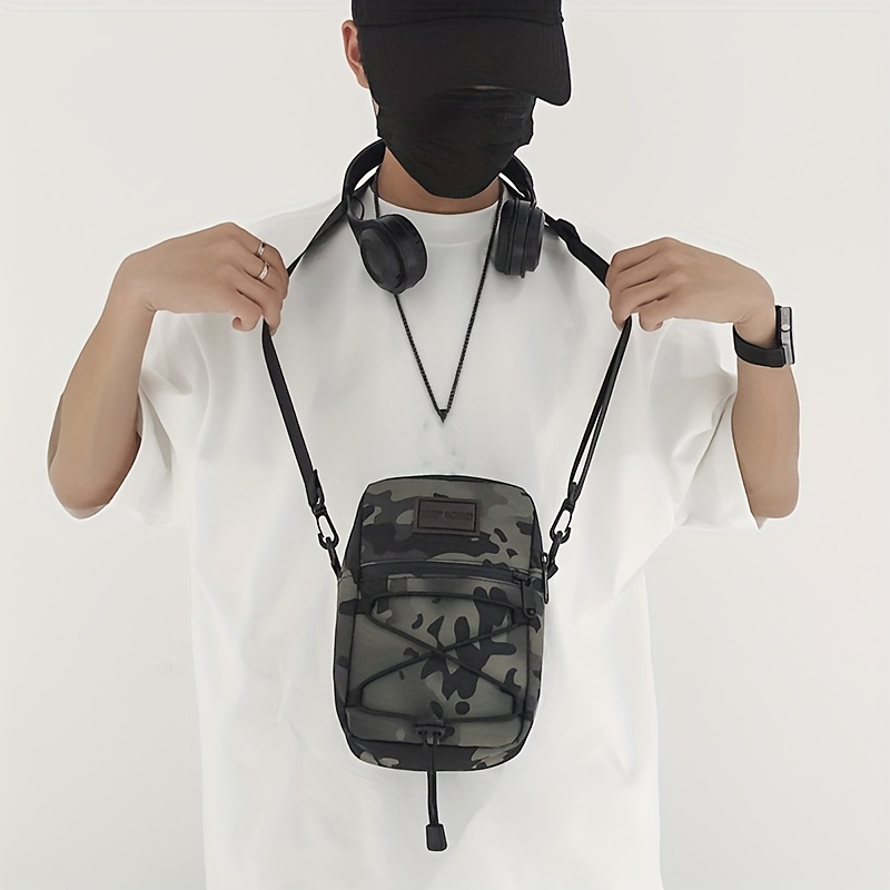 Men's Camouflage Shoulder Crossbody Bag Waterproof - Temu