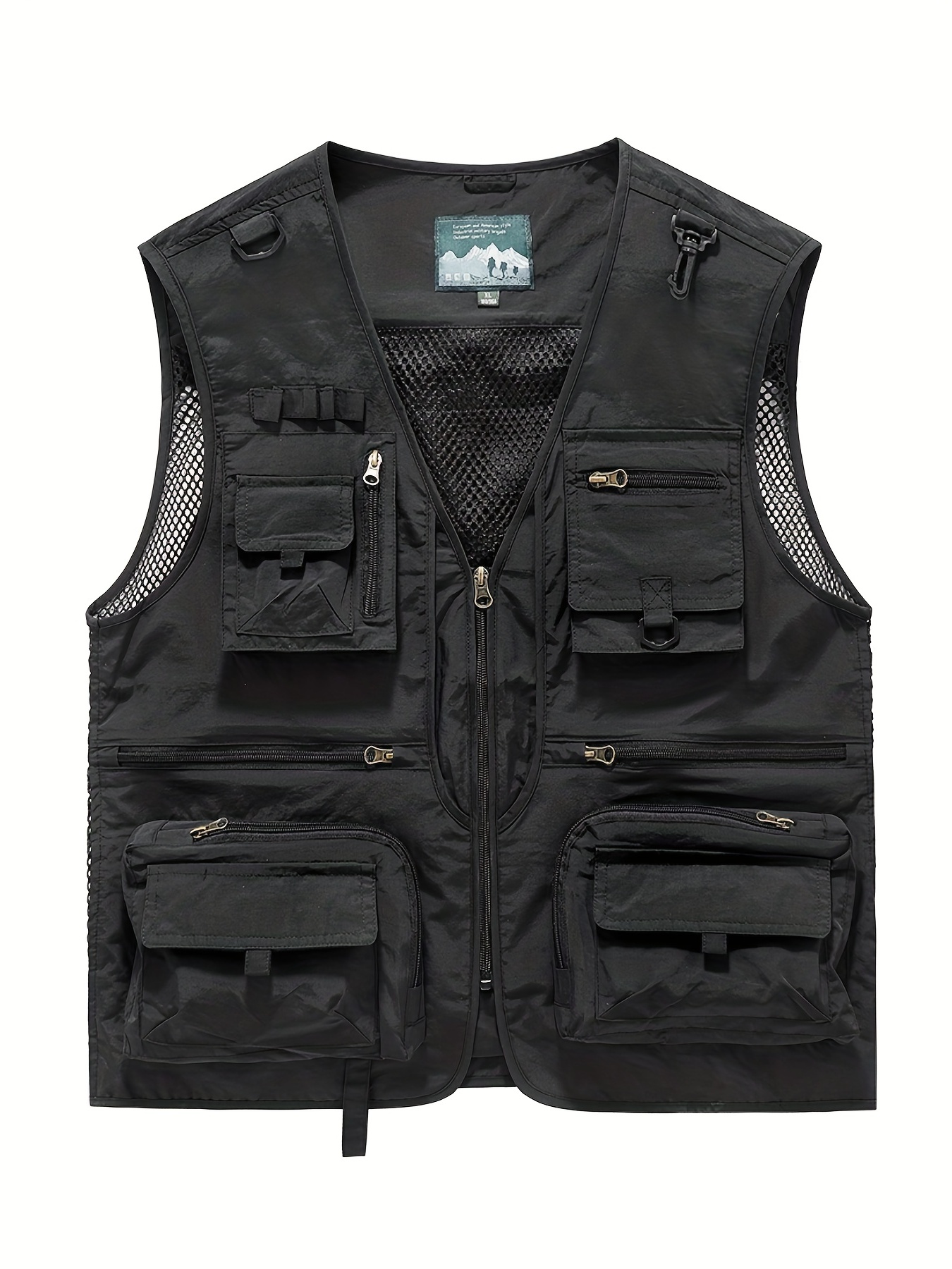 Outdoor Men's Tactical Fishing Vest jacket man Safari Jacket Multi Pockets  Sleeveless travel Jackets