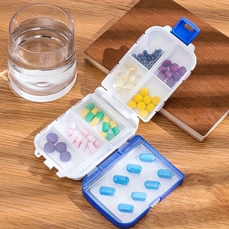 7 Split Metal Pill Box Sealed And Waterproof Medicine Bottle Storage Pill  Organizer