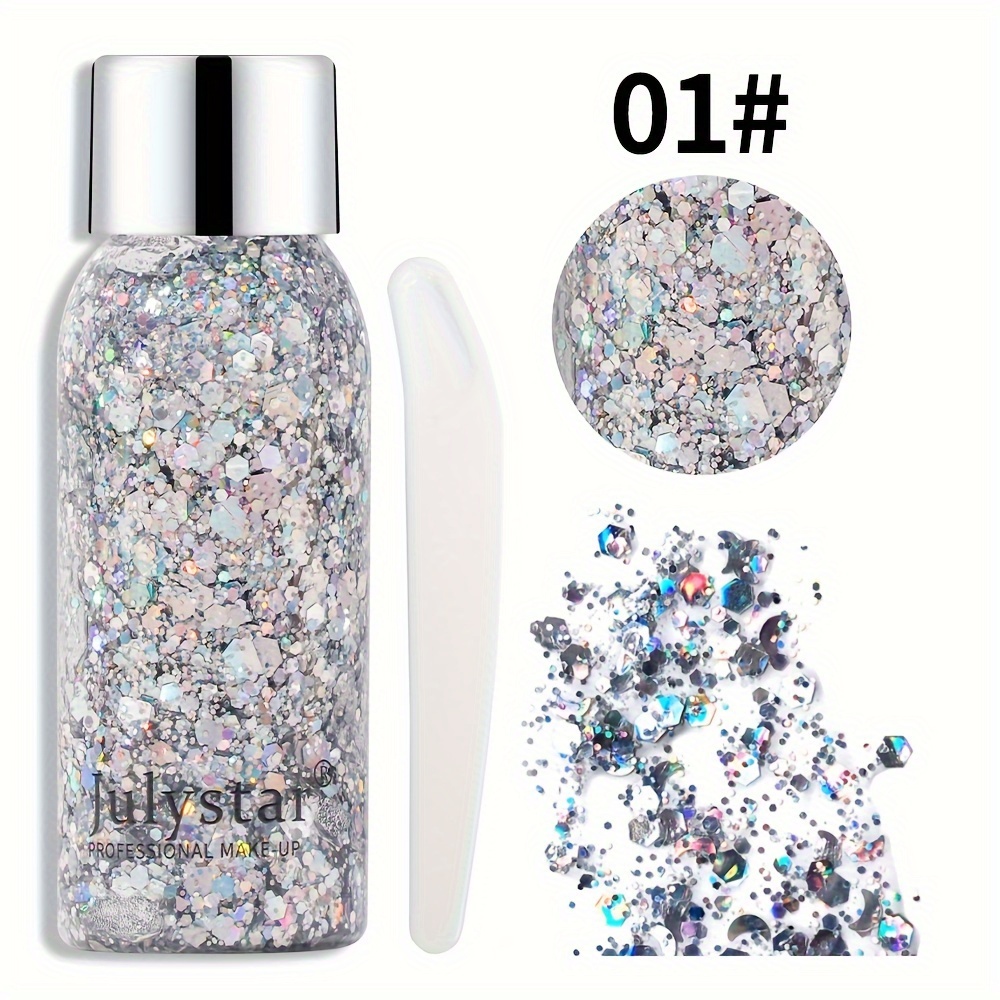Celestial Silver Star Chunky Glitter Mix Glitter for lip gloss, face, –  Glittery - Your #1 source for all kinds of glitter products!