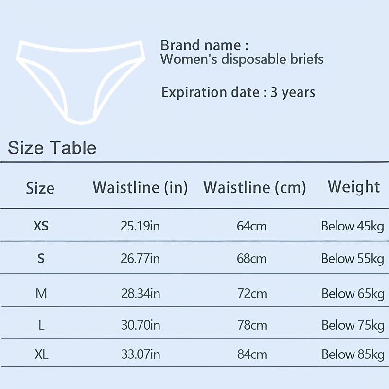 5 Piezas/paquete Bragas Desechables Suaves Cómodas Mujeres - Temu Mexico