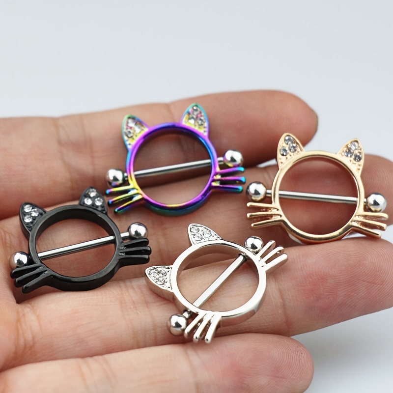 Kitty Nipple Rings Body Piercing Jewelry