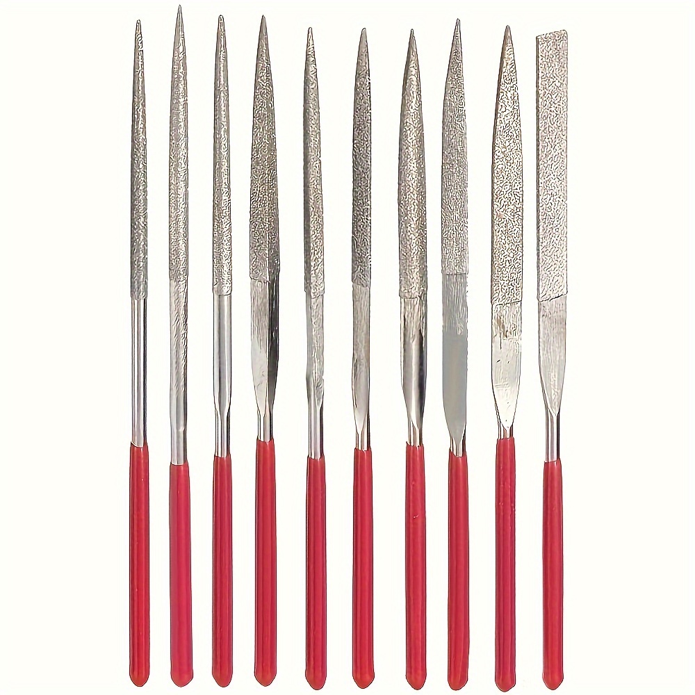 Rexbeti 16pcs Premium Grade T12 Drop Forged Alloy Steel File Set With Carry  Case, Precision Flat/triangle/half-round/round Large File And 12pcs Needle
