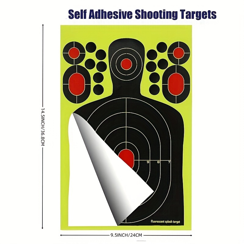 Shooting Targets: 5 Silhouette Splatter Targets Rifle - Temu