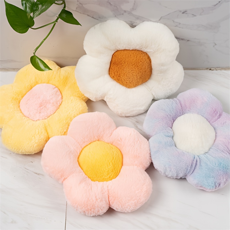 Pastel Flower Daisy Plush Chair Cushion Pillow – The Kawaii Shoppu