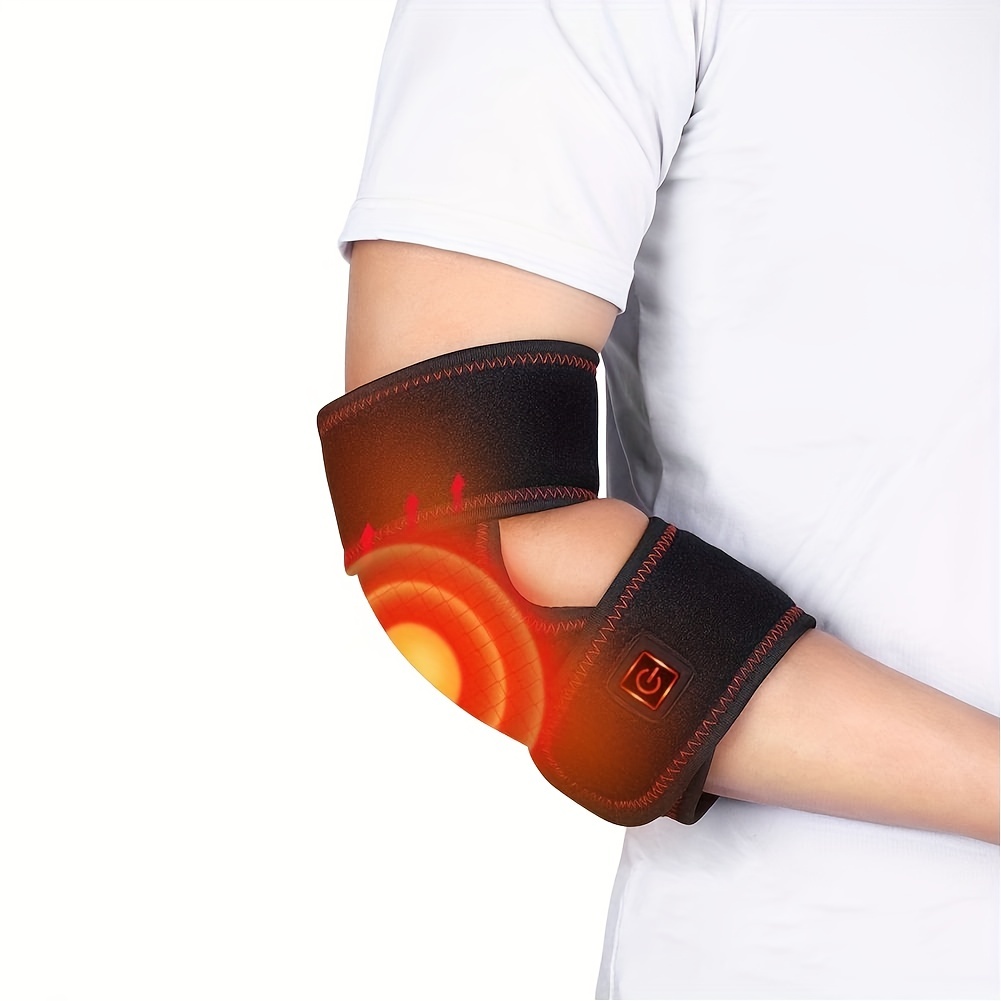 

Heating Pad Wrap, Heated Elbow Brace Heat Cold Therapy For Arm Elbow Joint With 3 Level Temperature And 4 Feet Usb Cable