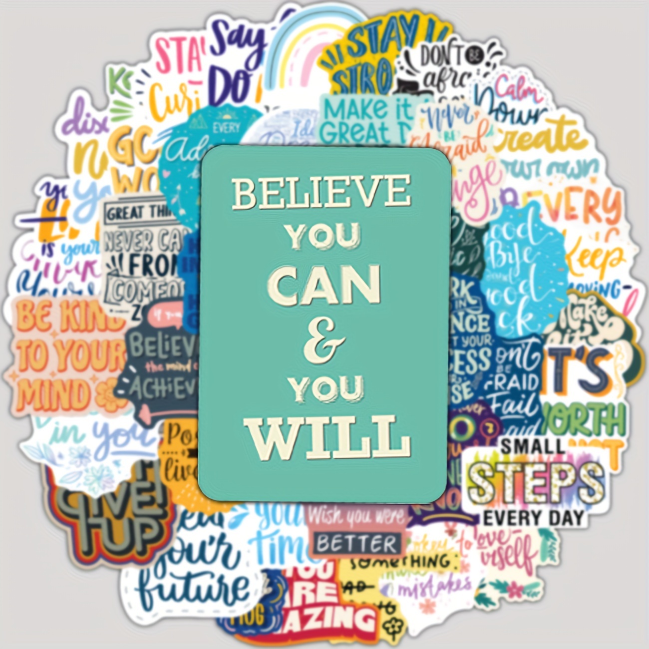 50pcsInspirational Motivational Positive Stickers for Adults Women