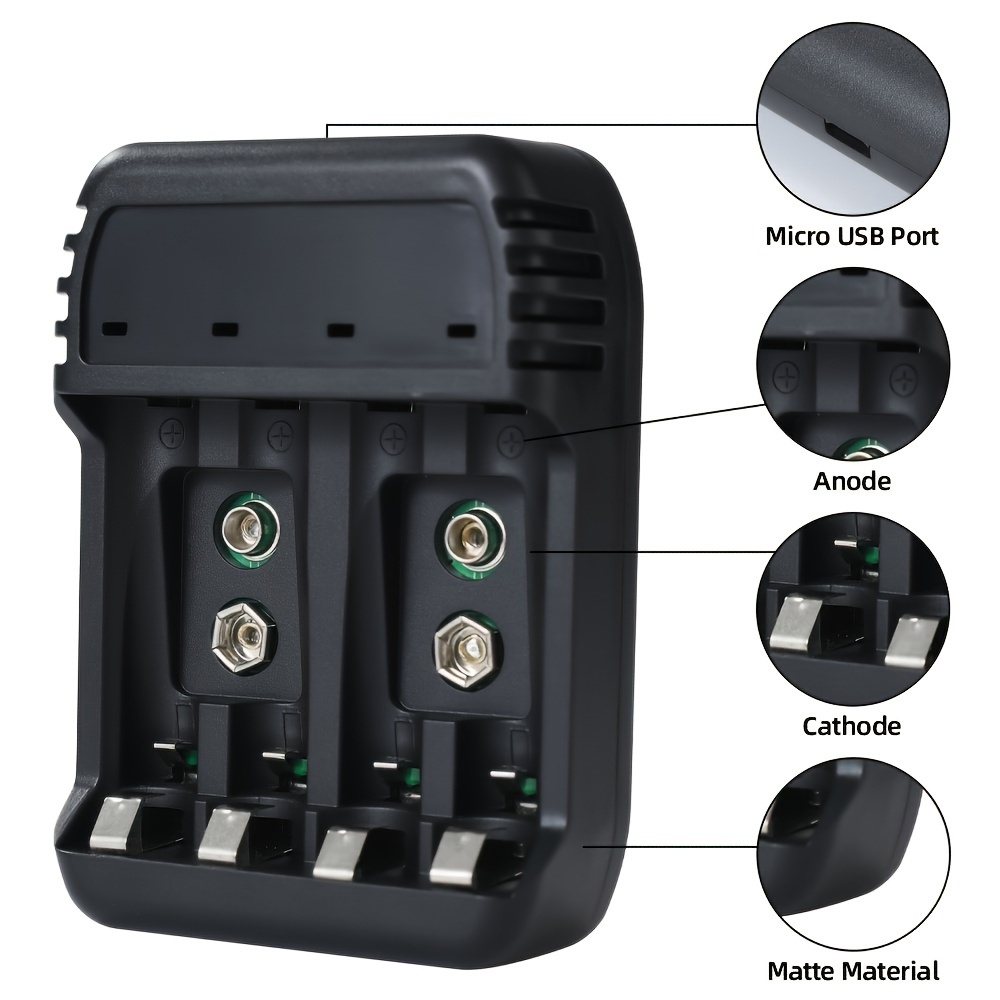 Smart Universal 4 slot Usb Battery Charger Aa/aaa - Temu