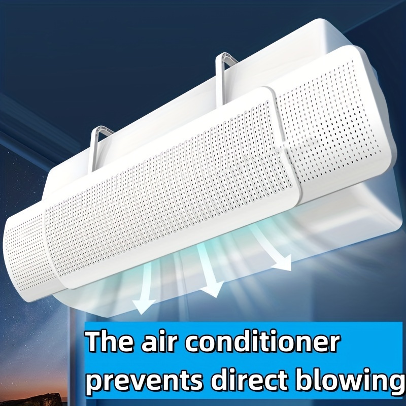 Deflector de aire acondicionado lateral Deflector de aire acondicionado  retráctil Cubierta Anti-Direct Aire acondicionado deflector de ventilación