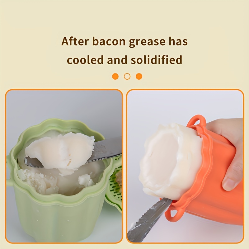 Silicone Grease Container, Portable Grease Keeper, Bacon Oil