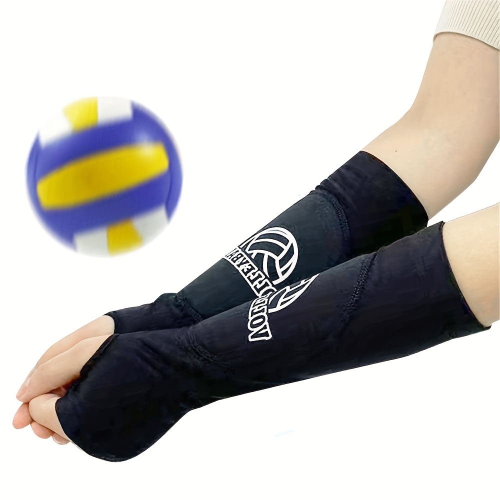 Volleyball Compression Sleeves Volleyball Arm Sleeves Forearm Sleeve Arm  Guards for Men Women Teens Youth, 8 inch 