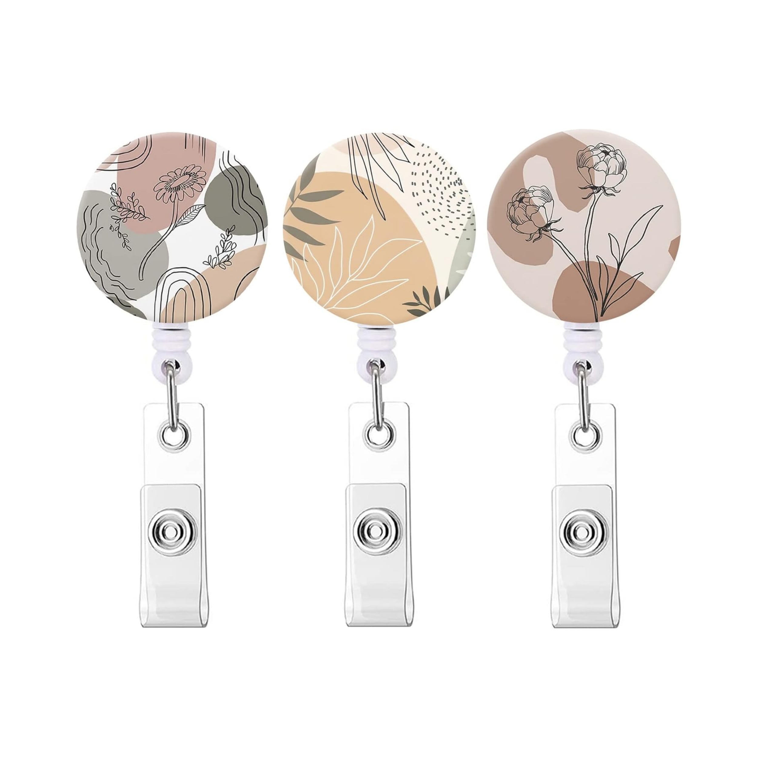 Name Tag Holder Retractable Id Badge Reel Holder Rose - Temu