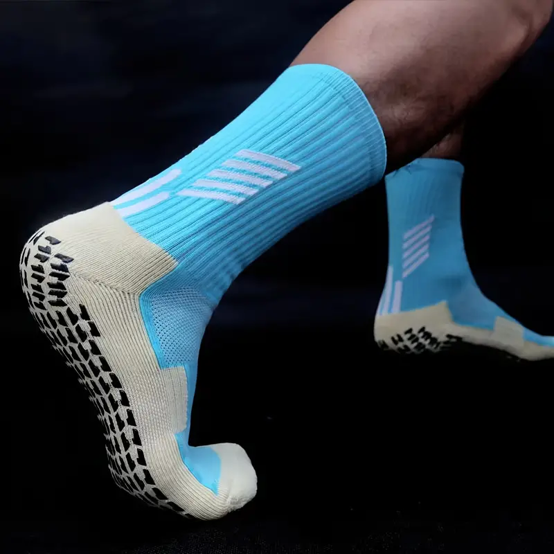 Youth Professional Soccer Socks: Non-Slip, Thick Towel Bottom, One Size  Fits 4-7 Year Olds